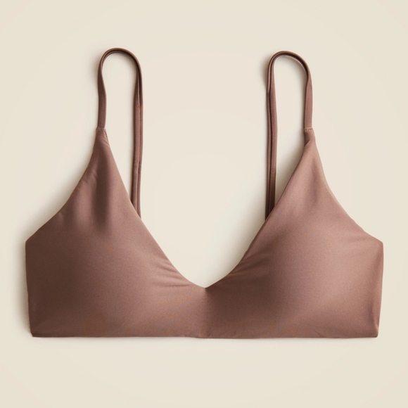 J. Crew Lana Bikini Top Classic Sculpt- Smoky Willow Wood - Picture 1 of 8